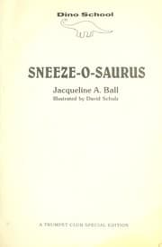 Tapa de Sneeze-o-saurus