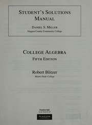 Tapa de Student Solutions Manual for College Algebra