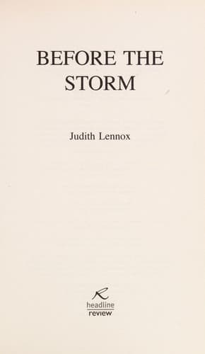 Tapa de Before the storm