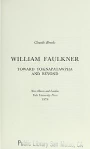 Tapa de William Faulkner : toward Yoknapatawpha and beyond