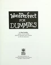 Tapa de WordPerfect for dummies