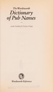 Tapa de The Wordsworth dictionary of Pub Names