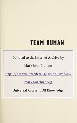 Tapa de Team human