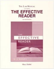 Tapa de Lab Manual for The Effective Reader