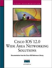Tapa de Cisco IOS 12.0 wide area networking solutions