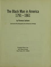 Tapa de The Black Man in America, 1791-1861