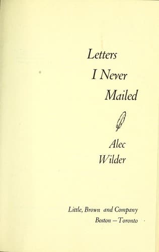 Tapa de Letters I never mailed