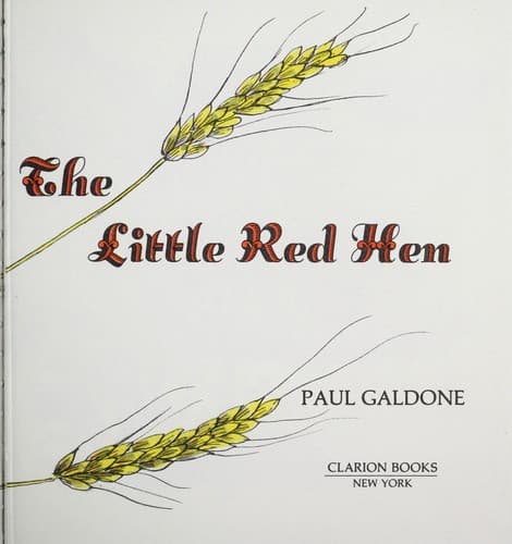 Tapa de The little red hen