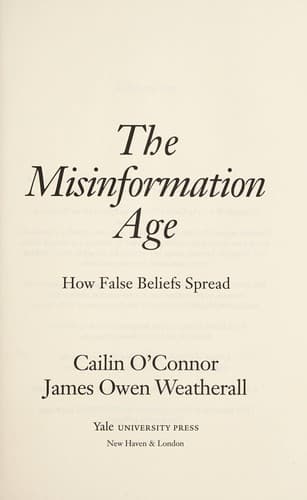 Tapa de The misinformation age