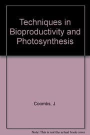 Tapa de Techniques in bioproductivity and photosynthesis