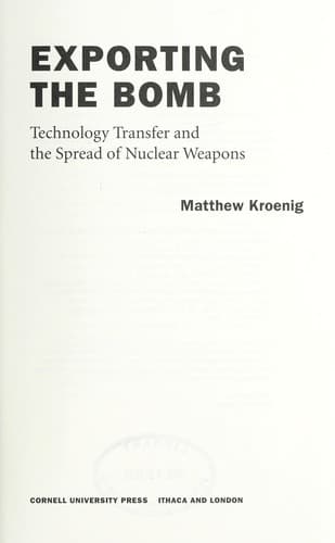 Tapa de Exporting the bomb