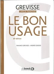 Tapa de Le Bon usage 2017 - reference de grammaire francaise (French Edition)
