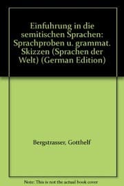 Tapa de Einführung in die semitischen Sprachen