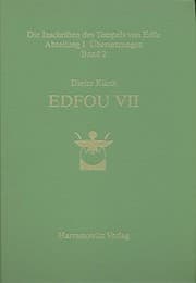 Tapa de Die Inschriften Des Tempels Von Edfu / Abteilung I: Ubersetzungen / Edfou VII
