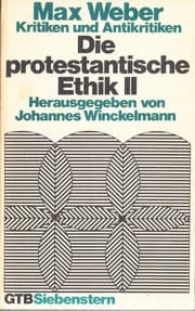 Tapa de Die protestantische Ethik