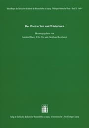 Tapa de Das Wort in Text und Wörterbuch