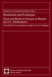 Tapa de Kontinuitat Und Neubeginn: Staat Und Recht in Europa Zu Beginn Des 21. Jahrhunderts (German Edition)