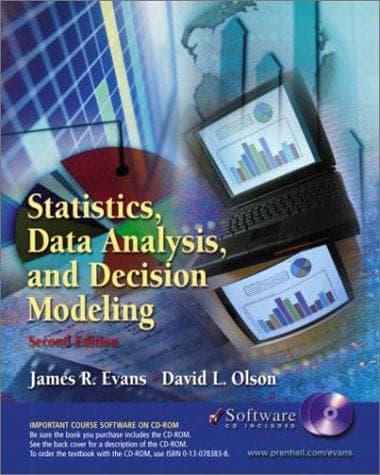Tapa de Statistics, Data Analysis, and Decision Modeling