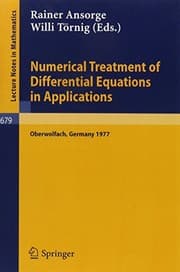 Tapa de Numerical treatment of differential equations in applications