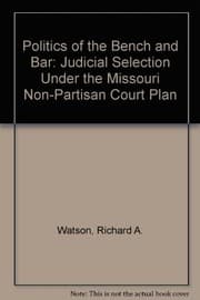 Tapa de The politics of the bench and the bar