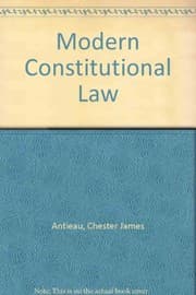Tapa de Modern constitutional law
