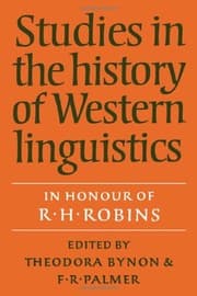 Tapa de Studies in the history of Western linguistics