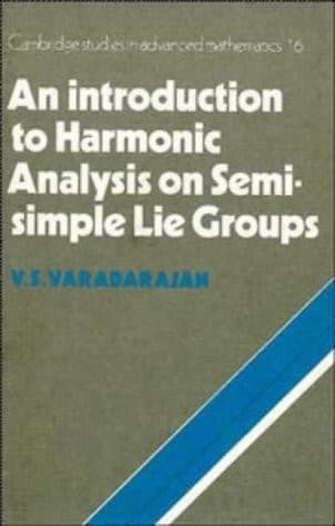 Tapa de An introduction to harmonic analysis on semisimple Lie groups