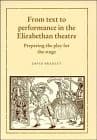 Tapa de From text to performance in the Elizabethan theatre