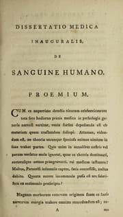 Tapa de Dissertatio medica inauguralis, de sanguine humano ...
