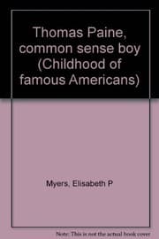 Tapa de Thomas Paine, common sense boy