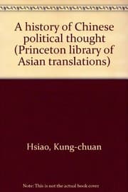 Tapa de A history of Chinese political thought
