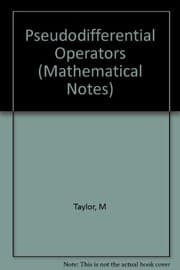 Tapa de Pseudo differential operators