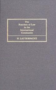 Tapa de The function of law in the international community