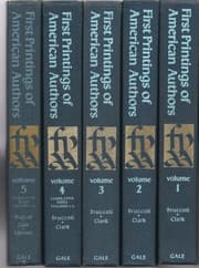 Tapa de First printings of American authors