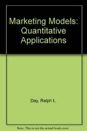 Tapa de Marketing models: quantitative applications