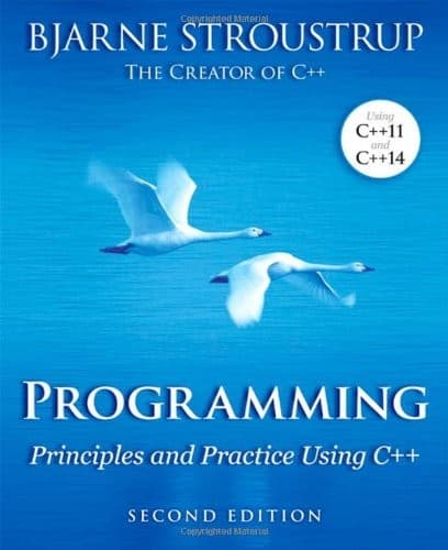 Tapa de Programming: Principles and Practice Using C++ (2nd Edition)
