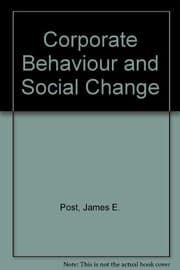 Tapa de Corporate behavior and social change