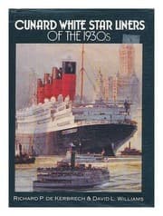 Tapa de Cunard White Star liners of the 1930s