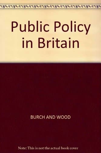 Tapa de Public policy in Britain