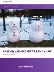 Tapa de Cretney and Probert's Family Law