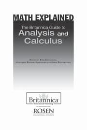 Tapa de The Britannica guide to analysis and calculus
