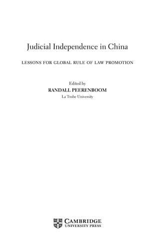 Tapa de Judicial independence in China