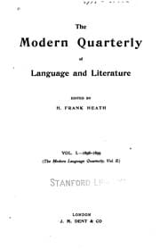 Tapa de The Modern Language Quarterly ...