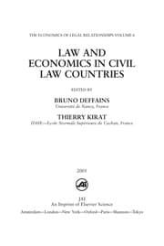 Tapa de Law and economics in civil law countries