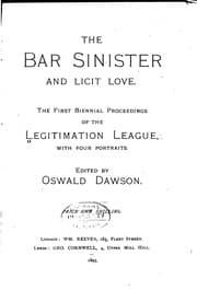 Tapa de The bar sinister and licit love