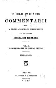 Tapa de C. Iulii Caesaris Commentarii: cum A. Hirtii aliquorumque supplementis