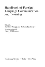 Tapa de Handbook of foreign language communication and learning