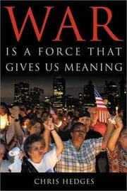 Tapa de War Is a Force That Gives Us Meaning