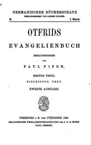 Tapa de Otfrids Evangelienbuch