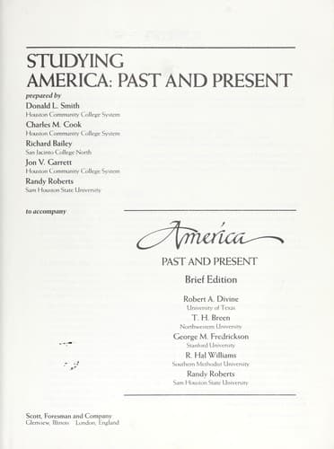 Tapa de Studying America